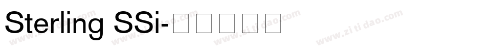 Sterling SSi字体转换
